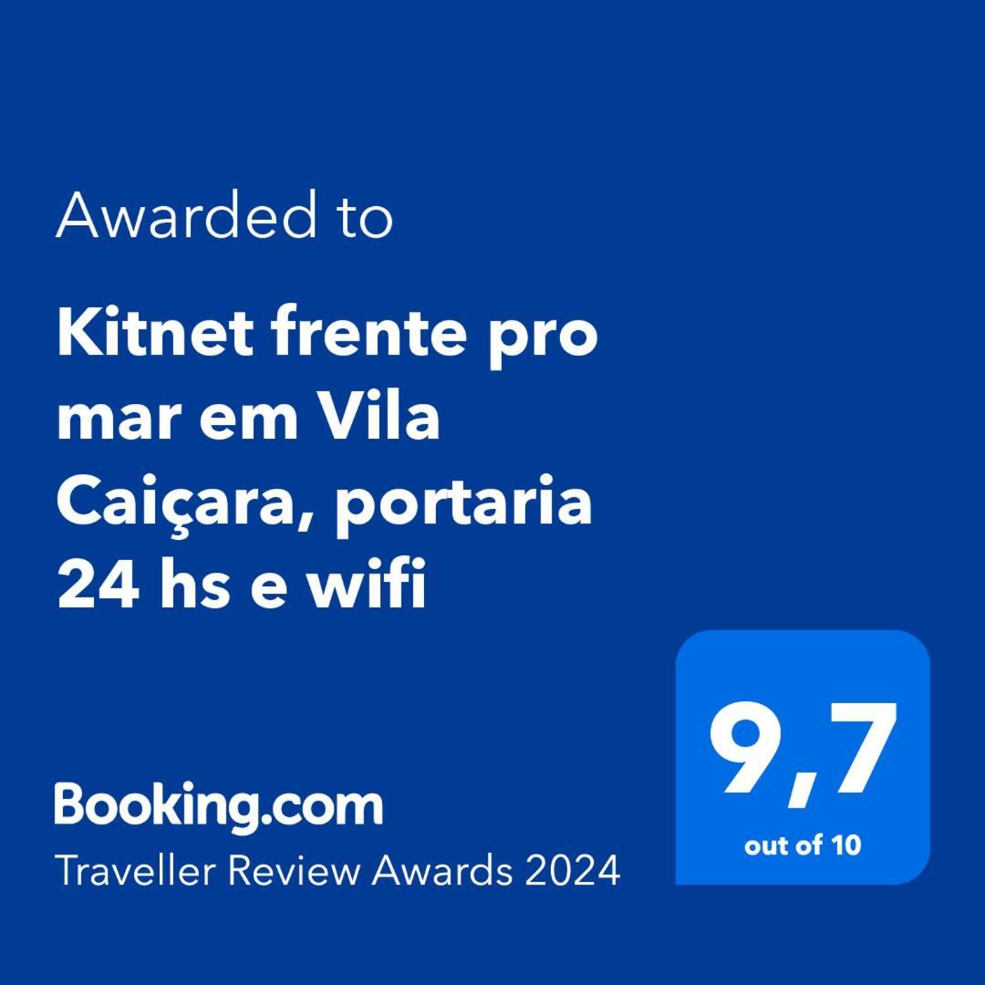 Kitnet Frente Pro Mar Em Vila Caicara, Portaria 24 Hs E Wifi Прая-Гранди Экстерьер фото