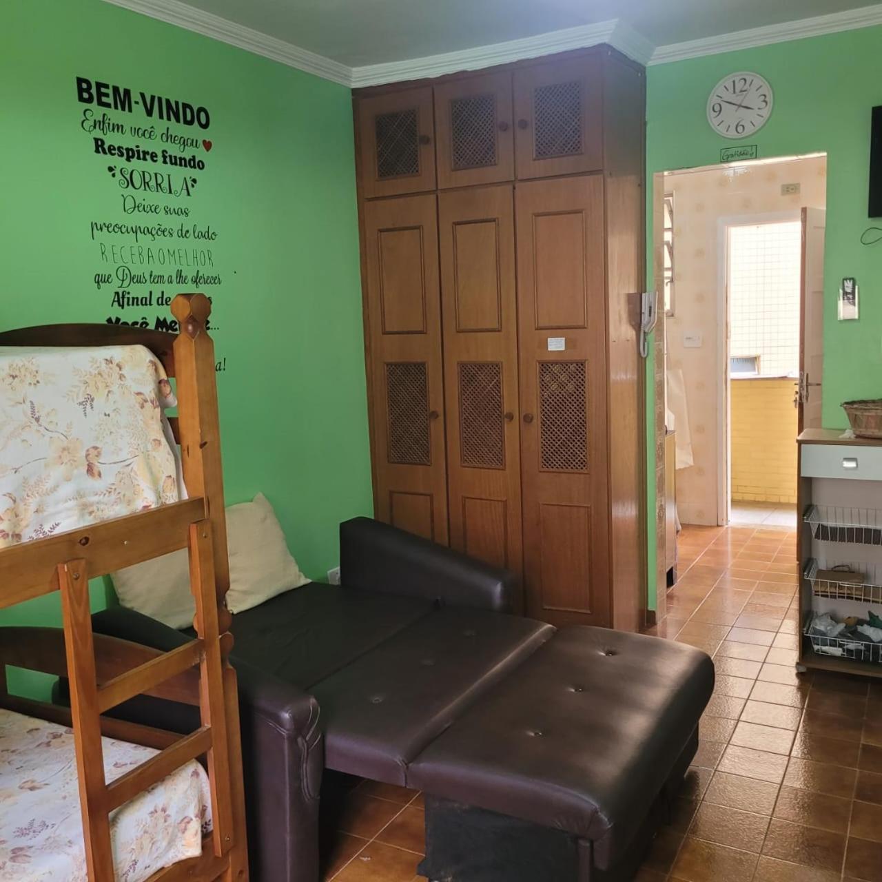 Kitnet Frente Pro Mar Em Vila Caicara, Portaria 24 Hs E Wifi Прая-Гранди Экстерьер фото